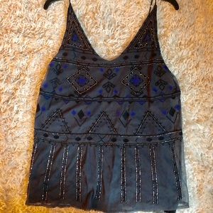 Lucky Brand beaded tank top